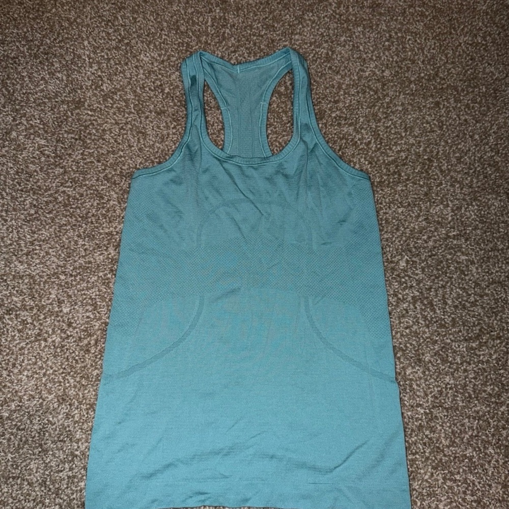 Lululemon Athletica Blue Racerback Tank Top